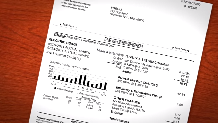 electricity bills