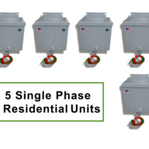 5 Single Phase Residential Units